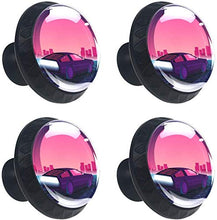 Retro Future Pomelli per Porta Set di 4 Pomelli per Mobili Manopole per Cassetti Cucina Armadio Vetro
