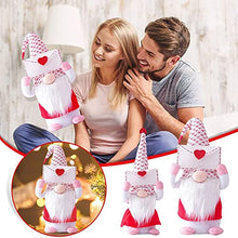 ASFD Bambola di San Valentino Puntelli per vetrine Decorazione Bambola di Peluche Nana Bianco + Rosso S.