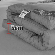 QXTT Materasso Letto Futon Matrimoniale E Singolo Pieghevole E Arrotolabile Materassi da Terra Alto 5cm Futon Trapuntato Salvaspazio per Campeggio Balconi Picnic,Pink-150x200cm