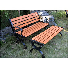 QHW Panca da Giardino da Esterno per Cortile, Moderna Panca da Giardino a 3 posti in Metallo, con/Senza Schienale, Antivento, anticorrosione, Lunghezza 150 cm