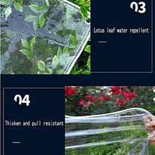 LXHONG Teloni in PVC per impieghi gravosi, teloni Trasparenti al 100%, Impermeabili alla Polvere per Tetto Campeggio All'aperto Posto Auto Coperto PVC, 54 Dimensioni (Color : Chiaro, Size : 3x4m)