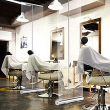 KMILE Sneezé guardia per il contrappegno Startning Guardia Full Clear Tarp con stand indipendente Sneeze Guard Guardia Piano in piedi Roll Up Cancella Scudo per Caffè Negozi al minuto Receptionist cas