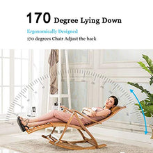WUTONG Rilassati Sedia a Dondolo Beach BBQ Pesca Reclinabile Zero Gravity Mobili da Campeggio Pieghevole Leggero, occupa Poco Spazio
