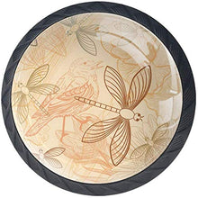 Vernice girasole retrò pappagallo libellula Pomelli per Porta Set di 4 Pomelli per Mobili Manopole per Cassetti Cucina Armadio Vetro