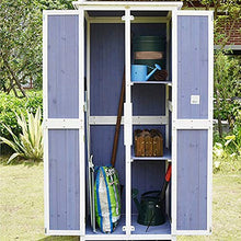 BESTSOON Armadietto da Esterno per Mobili da Giardino Impermeabile a Prova di umidità Protezione Solare Esterna Locker Balcone Cortile Giardino di Legno Solido Governo di immagazzinaggio