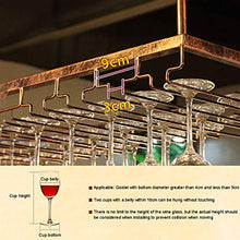 Wine Rack Gqq @ Portabottiglie da Soffitto Portabicchieri Sospeso Supporto per Vetro A Parete Scaffale di Vetro del Vino Rosso Capovolto Bar Supporto per Calice Porta Calici per Cucina da Bar