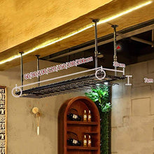 HTDZDX Wine Rack Wine Racks Semplice Decorazione del Salone Calici Validità Europea Creativo Hanging Wine Rack (Size : 60 * 30cm)