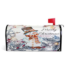 Natale pupazzo di neve inverno albero di Natale casella postale copre magnetico grande casella postale avvolge giardino cortile decorazione casa dimensioni oversize 64,8 cm x 53,3 cm