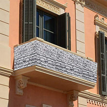 YUNSHAO Recinzione Copertura per Balcone Protezione della Privacy Schermo in Polyster Senza Viti Permeabile per Estate ed Inverno Opaco,90 x 500cm