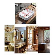 LHY BATHLEADER Lavabi d'appoggio in Ceramica Lavandino da Bagno Senza Troppopieno per Bagno,Whitewithblackedges