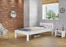 Erst-Holz Robusto Bianco Letto Classico 90x200 in Pino Laccato con doghe rigide Curve 60.38-09WFL