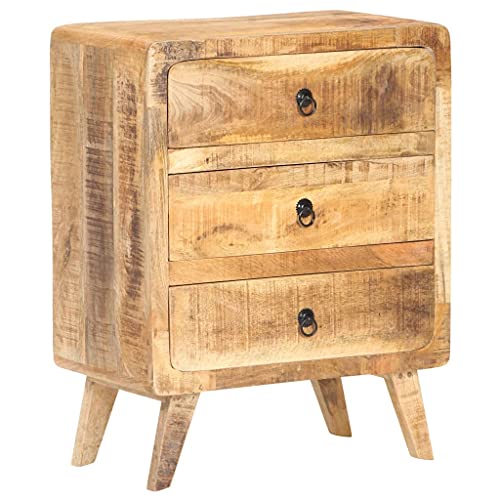 vidaXL Credenza 60x35x75 cm in Legno Massello di Mango Grezzo