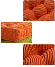 WEIZI 1 pz Cuscino per Sedia Cuscino per Sedile Cuscino Imbottito per Giardino Interno Sedia da Pranzo Cuscino per Sedia Cuscino per Sedia Cuscino per Sedia (Arancione 40X40 Rotondo)
