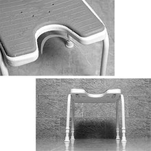 Sgabello da bagno JUNshower feci doccia / vasca da bagno Sgabelli 304 acciaio inossidabile stent doccia Sedile Sgabello for anziani / disabili AntiSlip Mats Doccia Sedia Heavy Duty in Blue Max.250 kg