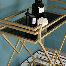 Xiao Jian- 2 Tier Servizio Trolley, Utility di rotolamento Carrello con Freno Ruote, Vino da tè possibilità Spesa, for la Cucina Living Room Hotel carrelli Che servono cremagliera Trolley