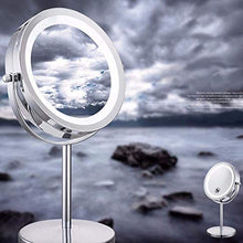 Specchio Home Vanity Bagno 5X ingrandimento Forma Rotonda Desktop 360 Trucco Girevole a 360 °
