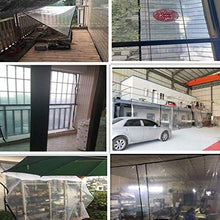 MTYLX Tela Cerata Multiuso per Esterni, Panno Di Plastica Impermeabile Trasparente Coprivaso in Polietilene Pellicola Isolante per Serra in Tessuto Antipioia,un,3X3M