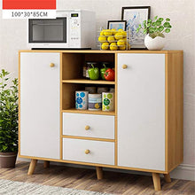 AWYJ Credenza Governo di immagazzinaggio Credenza Buffet Server Governo di immagazzinaggio Consolle Credenza Tavolo Console (Color : Wood, Size : 100x30x85cm)