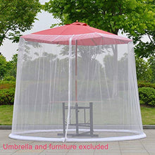 gshhd0 Patio Insetto Rete per Gazebo – Giardino Esterno Ombrello Tavolo Schermo Parasole Zanzara Rete Cover - Bianco, One Size