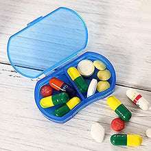 Portapillole Organizer Piccolo Titolare Quotidiano Am Pm Contenitori Medicina Blu 8 Pz