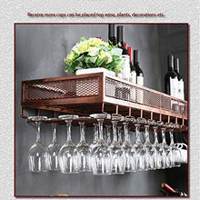 Elegante Portabottiglie da Vino Portabottiglie Rovesciato, Portabottiglie Europeo Creativo Appeso, Portabottiglie da Parete Industriale, HJJ, Bronzo, 60CM