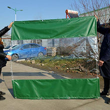 MAHFEI Telone Telo Copertura, con Occhielli Tenda in Vinile per Esterni con Pannello Trasparente Resistente Ai Raggi UV E agli Agenti Atmosferici per Pergola, Portico, Gazebo