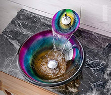 William 337 WYZ Lavabo, Bagno Vetro temperato Art sopra Il Contro Bacino delle Famiglie lavandino del Bagno Rotonda Room