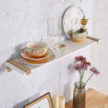 Semplicità Elegante Scaffale a Muro Scaffalature Sospese Scaffale Scaffale in Marmo Artificiale Trama Trasparente Impermeabile Resistente All'Usura Bagno Cucina Soggiorno, 6 Dimensioni, HJJ, bianca