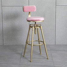GYPPG Sgabello Bar Industriale, Sedia in Metallo, Comodo Design del Piede, Imbottitura di Protezione del Pavimento, Adatto per Bar, ristoranti, caffetterie, Altezza Regolabile 70-90 cm,