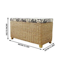 Sgabello in rattan, Sedile creativo Retro Ricamato a mano Storage Shair Panca scarpa moda Casa Osman 50 * 30 * 31cm / 50 * 30 * 40cm / 80 * 30 * 40cm Camera da letto Porta del soggiorno Disponibile