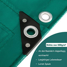 Laneetal Telone Occhiellato Impermeabile per Esterno in PVC 500g/m² Bordo Rinforzato Telo di Copertura per Mobili Giardino 3x5m, Verde 0930150