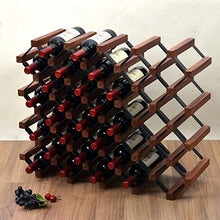 BLMDX - Portabottiglie in legno naturale da 36 bottiglie da banco, per bar, cantine, cantine, armadietti, dispensa (dimensioni: 36 bottiglie)
