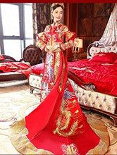 FTFTO Accessori per la casa Mostra Wo Abbigliamento Abito da Sposa in Stile Cinese Toast Phoenix CheongsamA XS