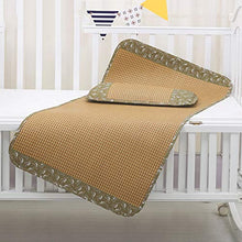 MBY Materassino in bambù, Bambino Neonato Bambini Letto della Scuola Materna Malacca Sedili, Nessun Odore Liscio No Burr Raffreddare Senza Ghiaccio (Color : Two-Piece, Size : 55×135cm)
