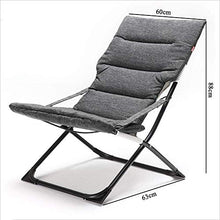 Generic Brands Sedia reclinabile/Sedia Pieghevole Portatile Multifunzionale in Metallo con braccioli Moderna Sedia di Design Casual