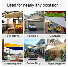 Ommda Tenda a Vela Rettangolare da Esterno Panno di Oxford 95% Protezione Tenda a Vela Parasole Antipioggia Solare Anti UV per Balcone Patio Grigio 2x3m