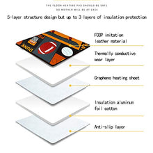 Piedi Riscaldata Carpet, Con Pelle Surriscaldamento E Di Dispersione Protezione FCCP Imitazione Materiale Del Rilievo Di Calore, Possono Essere Usati Come Una Scalata Mat Per I Bambini,150cmX200cm