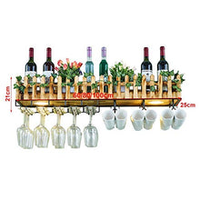 POETRY Portabottiglie Portabottiglie da Appendere a Parete in Legno massello Europeo Portabottiglie per Bicchieri da Vino per Uso Domestico Portabottiglie Capovolto Bar Ristorante Champagne Wine