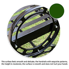 Outdoor sports Terrazza panchina da Giardino, Seduta da Esterno in Metallo con braccioli, Sedile di Riposo Giornaliero Impermeabile e con Protezione Solare, Adatto per 2-3 Persone