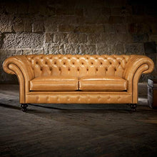 JVmoebel Chesterfield Winchester (CH) Divano imbottito in tessuto pelle divano divano divano divano