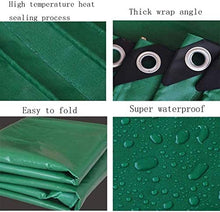 XWZH Telone Impermeabile PVC Teloni Heavy Duty Impermeabile for Camping Car Pool Ombra Campers Prato Coperto Fish Pond incatramata Tela (Color : Green, Size : 6x6m)