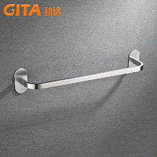 ZXW Portasciugamani da Bagno Senza Chiodi Portasciugamani Ad Asta Singola in Acciaio Inox 304 Portasciugamani a Perforazione Gratuita 35cm