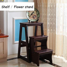LYQZ Scalette Pieghevoli Sgabelli Sedia per Scale in Legno per Adulti Coperta per casa Giardino Biblioteca 64 Centimetri (Color : C)