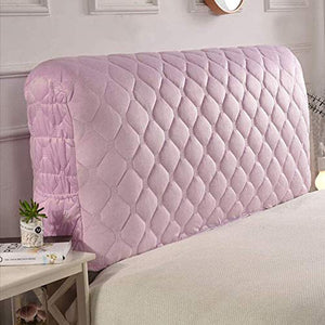Coperchio della Testata Letto in Velluto di Cristallo di Alta qualità Copertura per Testiera Trapuntato in Cotone per in Legno/Pelle/Tessuto Testata Letto Protector Decorativo,Purple-230cm
