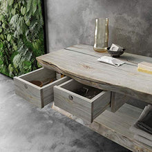 Dafne Italian Design Mobile Bagno Moderno con lavabo sospeso – Castagno Grigio Ossidato