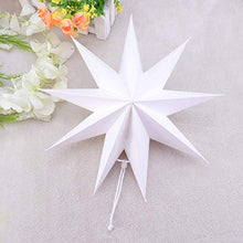 ARTFFEL Vola 2 Pezzi 3D Stella di Carta Lanterna Paralume for la Festa Nuziale di Natale Home Decor .Compleanno