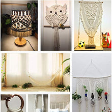 Macrame Corda 2mmx100m,Filato Macrame Cotone,Fatta a Mano Corda Macramé, Filato Macrame Naturale per DIY Maglieria Artigianale