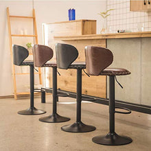 XHCP Sgabelli da Bar Sgabelli Moderni Regolabili in Pelle PU con Schienale Alto Sedia da Salotto Sgabello Girevole
