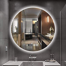 Specchio da toeletta Led con luce Specchio per il trucco Lavandino da parete Specchio da bagno rotondo Specchio rotondo Specchio da toilette anti-appannamento Specchio di bellezza (Dimensioni: 50 cm