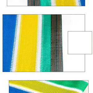 xiaoshuidi123 Panno Ombreggiante Tasso di Ombreggiatura del 85% Isolamento, Rete Solare in PE per Piante Verdi, Usato per Posto Auto Coperto/Impianto di Cantiere, Barre dei Colori (2×4m/7×13ft,B)